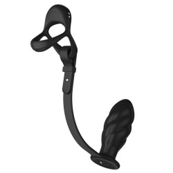 AnalTech Balletretcher et Plug Ass Spiral 8.5 x 3.6 cm - 10 Vibrations